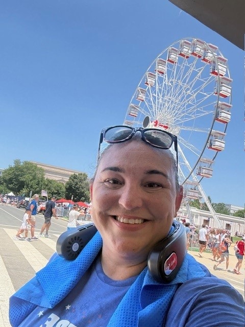 Amy Wade at the Great American State Fair in Washington D.C. during the America250 celebration
